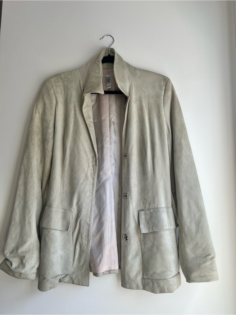 Laundry By Shelli Segal Tan 100% Lamb Suede Jacket